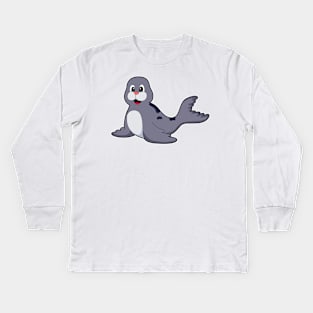 Cute Seal Kids Long Sleeve T-Shirt